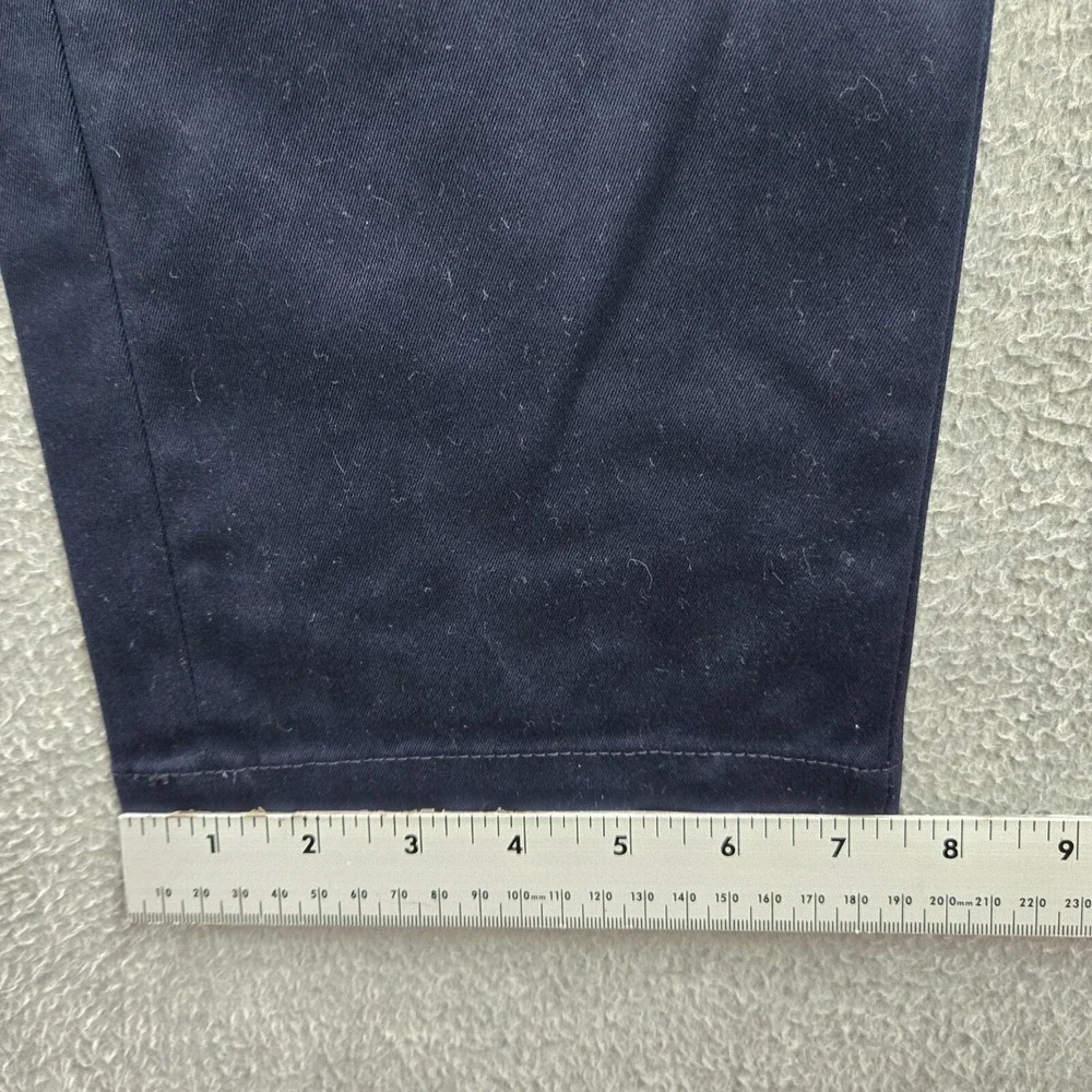Banana Republic Men Pants 35x32 Blue Fulton Chino Straight Mid Rise READ